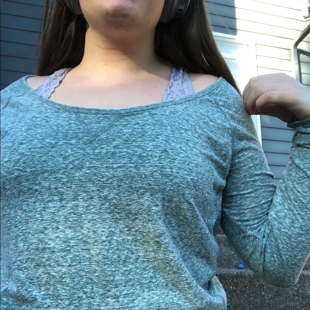 Aqua Teal Long Sleeve Casual Shirt